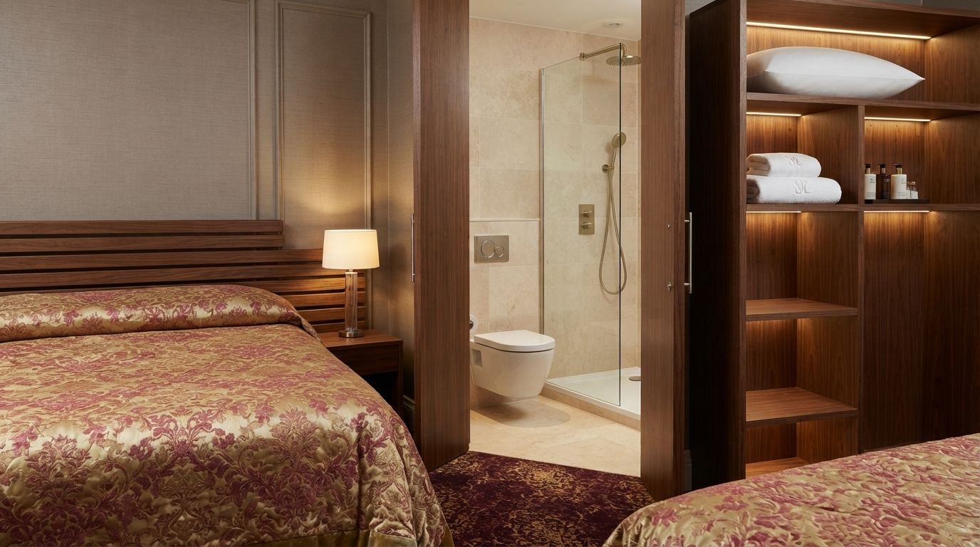 Chambre avec lit double à l'Hôtel L'Aiglon, Limoges