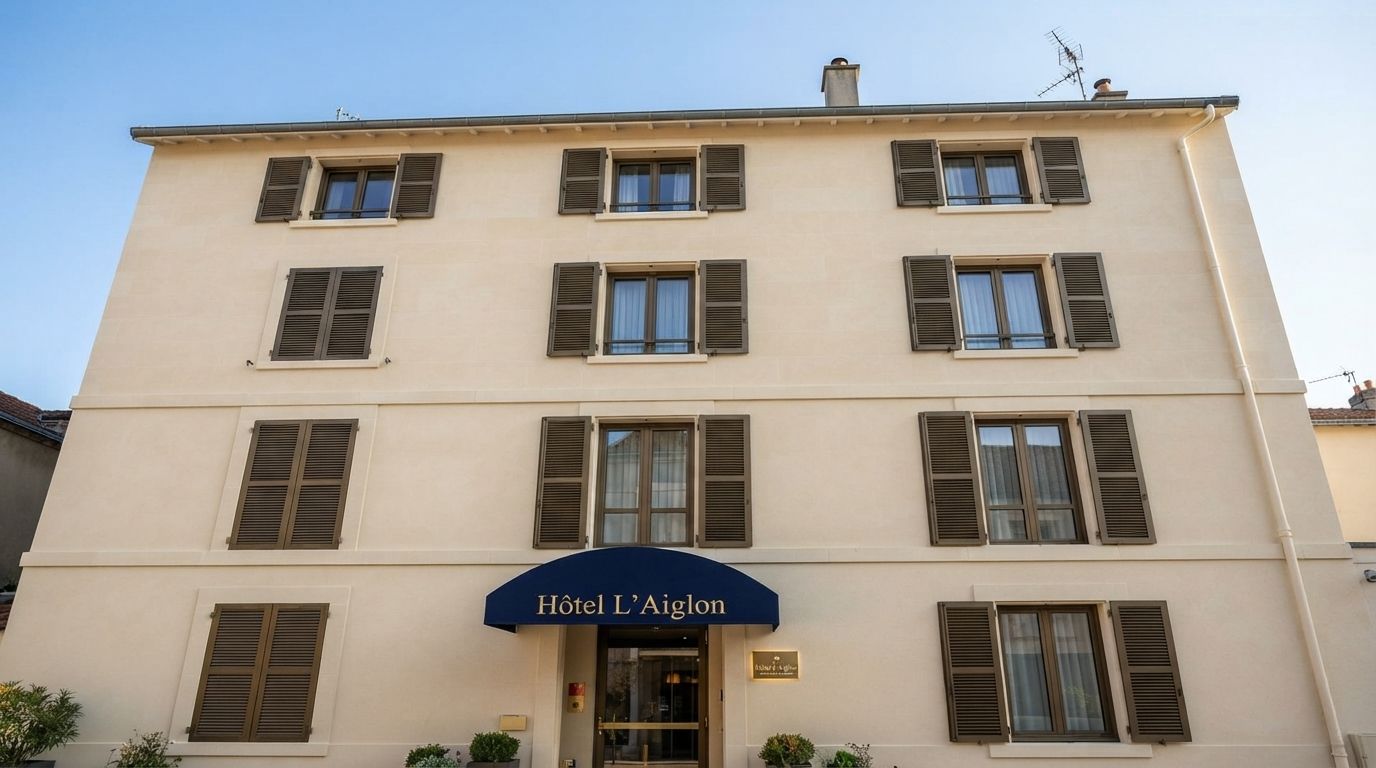 Façade de l'Hôtel L'Aiglon à Limoges