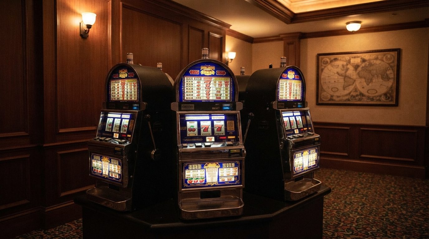 Machines à sous classiques — espace casino de l'Hôtel L'Aiglon
