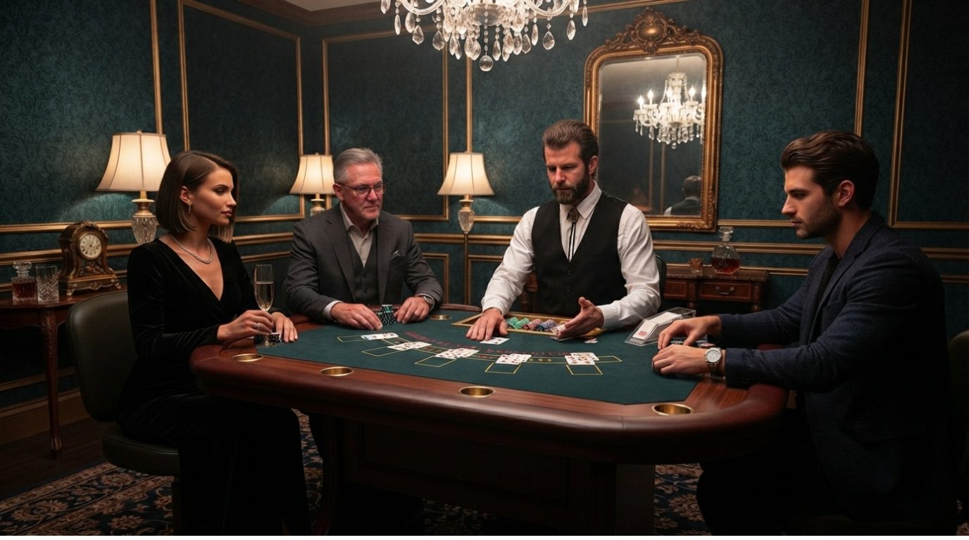 Poker — espace casino de l'Hôtel L'Aiglon